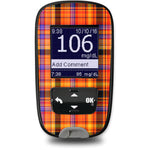Pumpkin Plaid Accu-Chek Guide Glucometer Sticker - Pump Peelz Pumpkin Plaid Accu-Chek Guide Glucometer Sticker - Pump Peelz