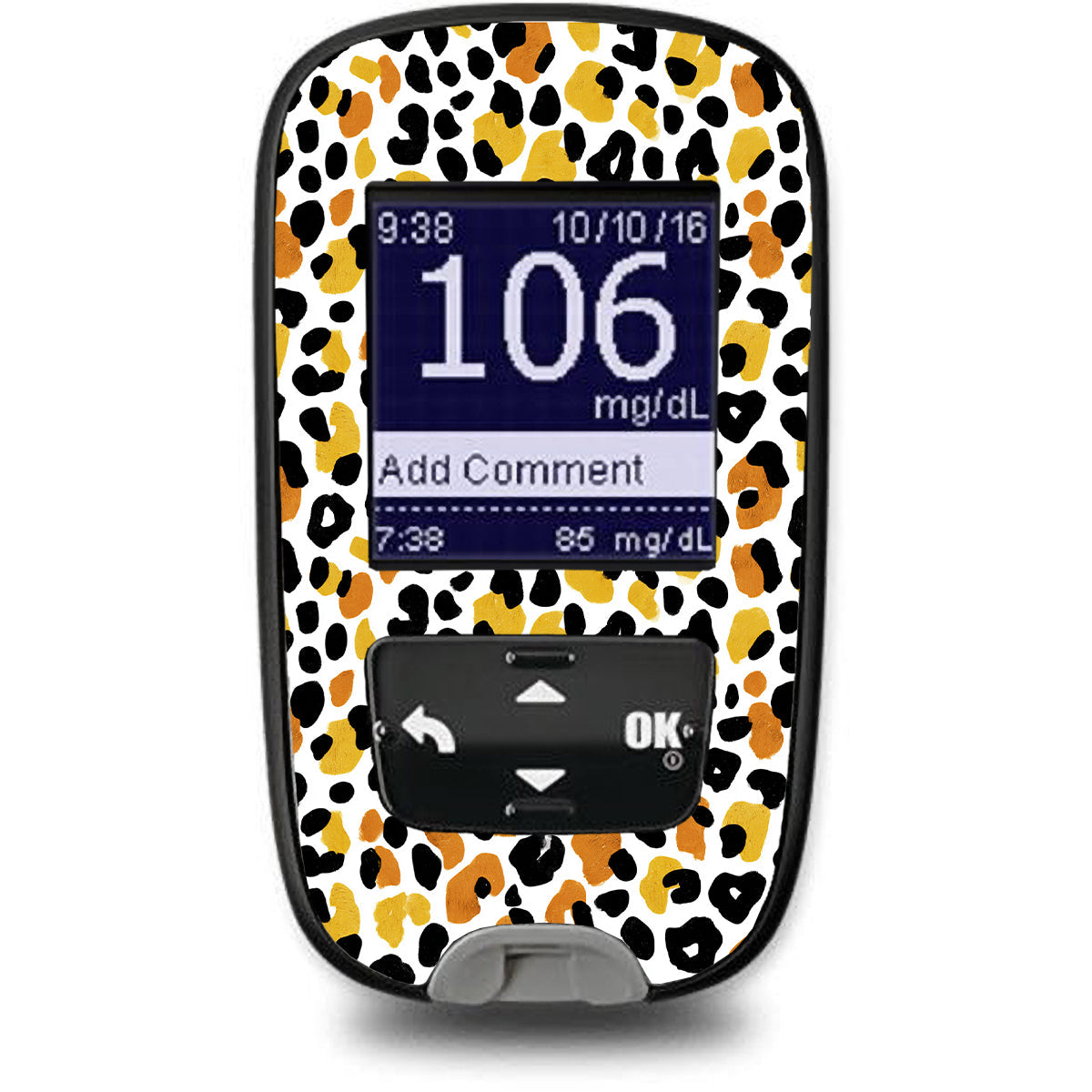 Golden Leopard Accu-Chek Guide Glucometer Sticker - Pump Peelz Golden Leopard Accu-Chek Guide Glucometer Sticker - Pump Peelz