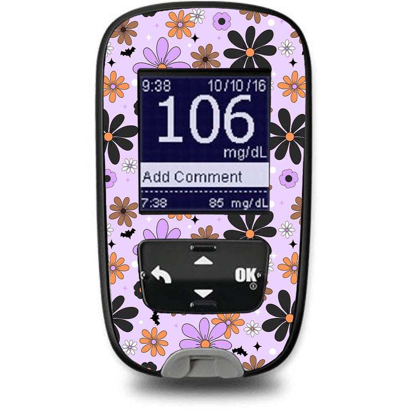 Batty Blooms Accu-Chek Guide Glucometer Sticker - Pump Peelz Batty Blooms Accu-Chek Guide Glucometer Sticker - Pump Peelz