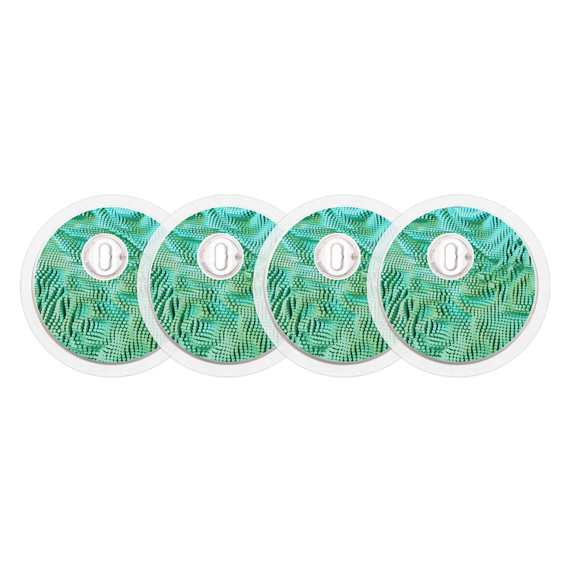 Aqua Ripple Sticker Designed for the FreeStyle Libre 3 Plus & Lingo Sensor Aqua Ripple Sticker Designed for the FreeStyle Libre 3 Plus & Lingo Sensor