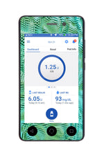 Aqua Ripple Sticker for Omnipod DASH® PDM – Pump Peelz Aqua Ripple Sticker for Omnipod DASH® PDM – Pump Peelz