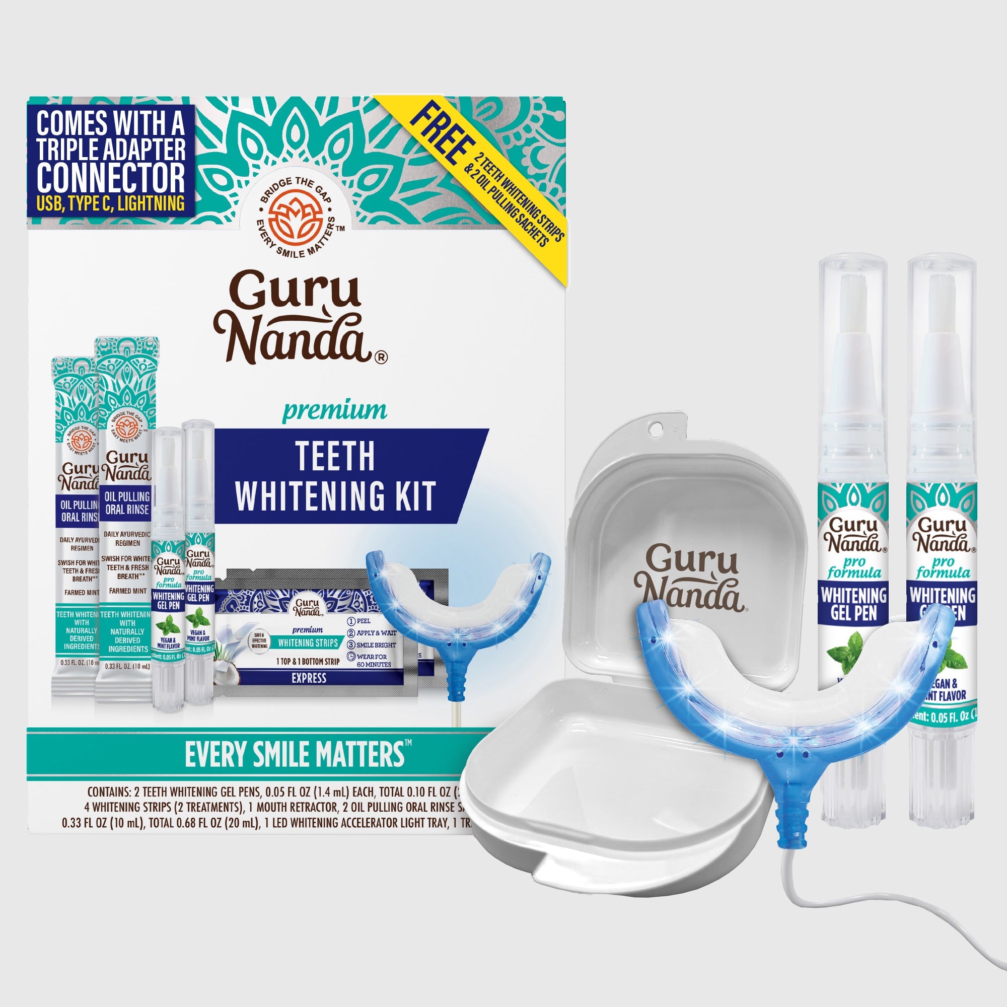 Wired LED Teeth Whitening Kit Wired LED Teeth Whitening Kit