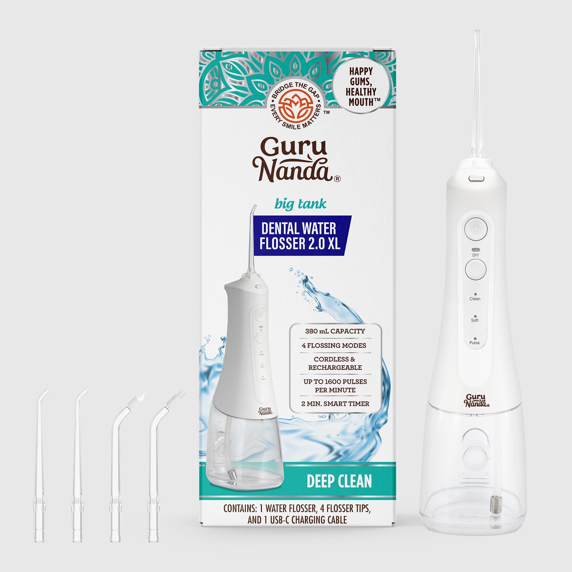 Deep Clean Dental Water Flosser 2.0 XL (380ml) Deep Clean Dental Water Flosser 2.0 XL (380ml)