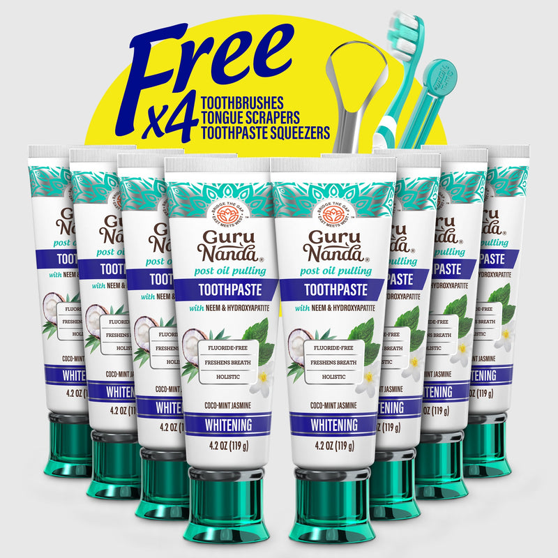 Hydroxyapatite & Neem Whitening Toothpaste, Fluoride Free – 4.2 oz Hydroxyapatite & Neem Whitening Toothpaste, Fluoride Free – 4.2 oz