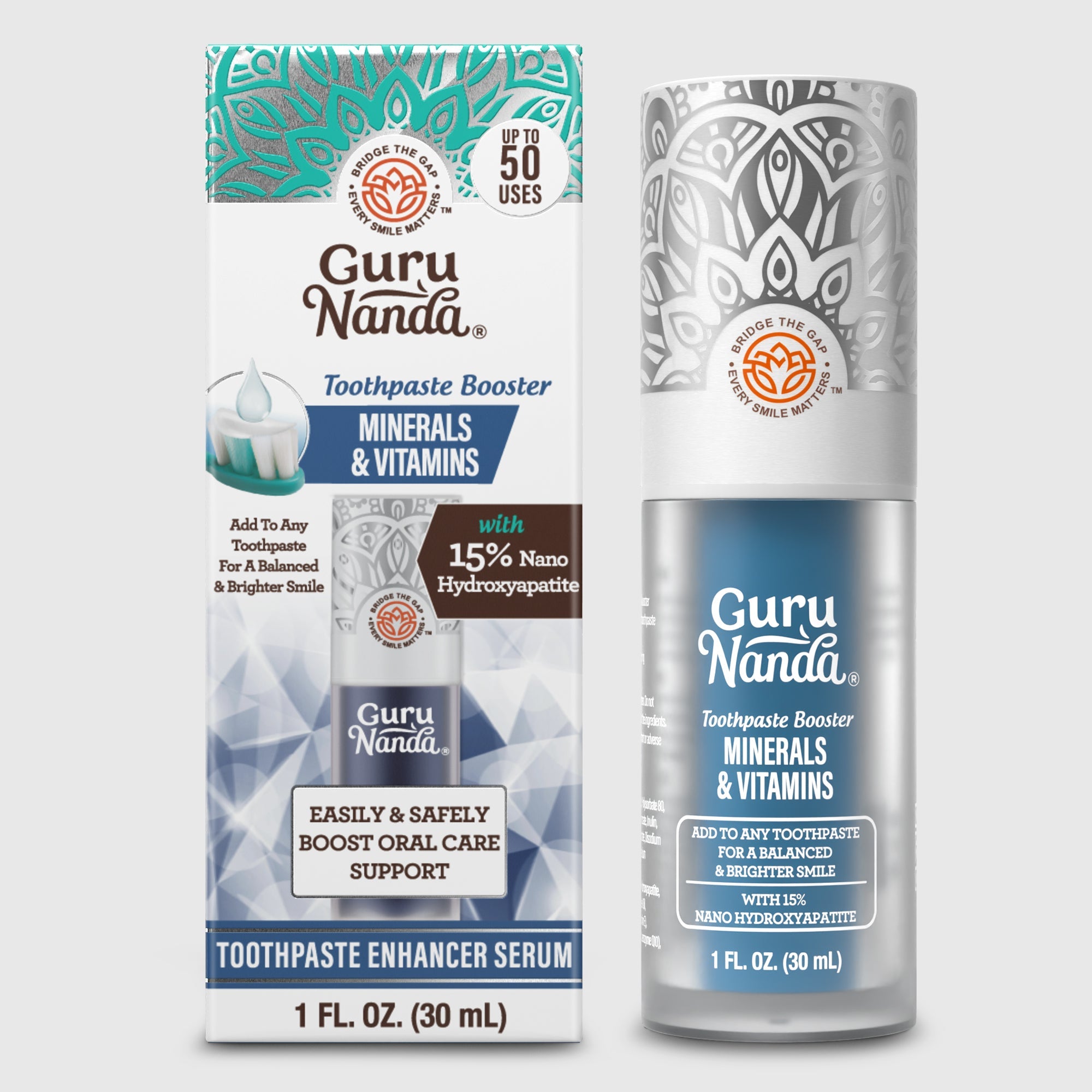 Minerals & Vitamins Toothpaste Booster with 15% Nano Hydroxyapatite – 1 fl oz Minerals & Vitamins Toothpaste Booster with 15% Nano Hydroxyapatite – 1 fl oz