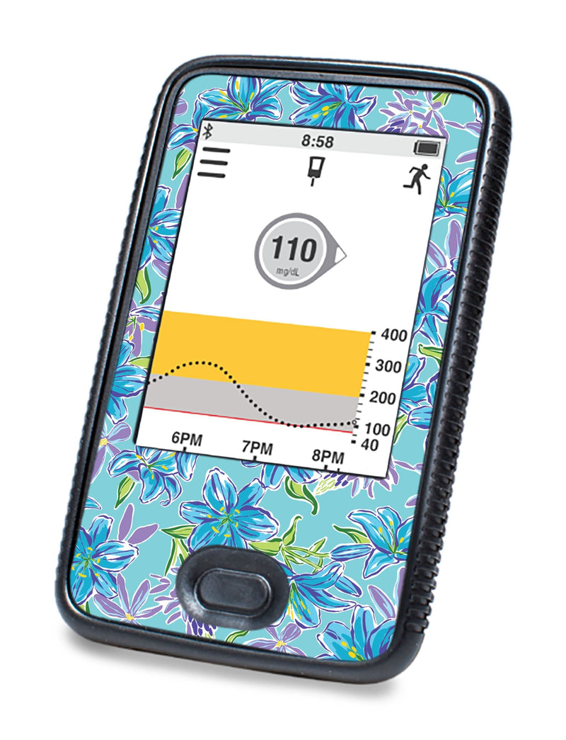 Azul Flowers Designed for DEXCOM G6 Touchscreen Receiver Azul Flowers Designed for DEXCOM G6 Touchscreen Receiver