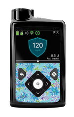 Azul Flowers Sticker for Medtronic MiniMed 770G & 780G Azul Flowers Sticker for Medtronic MiniMed 770G & 780G
