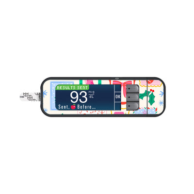 Holiday Greetings Bayer Contour Next Glucometer Sticker - Pump Peelz Holiday Greetings Bayer Contour Next Glucometer Sticker - Pump Peelz