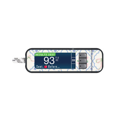 Spring Coquette Bayer Contour Next Glucometer Sticker - Pump Peelz Spring Coquette Bayer Contour Next Glucometer Sticker - Pump Peelz