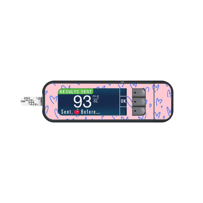 Love Language Bayer Contour Next Glucometer Sticker - Pump Peelz Love Language Bayer Contour Next Glucometer Sticker - Pump Peelz