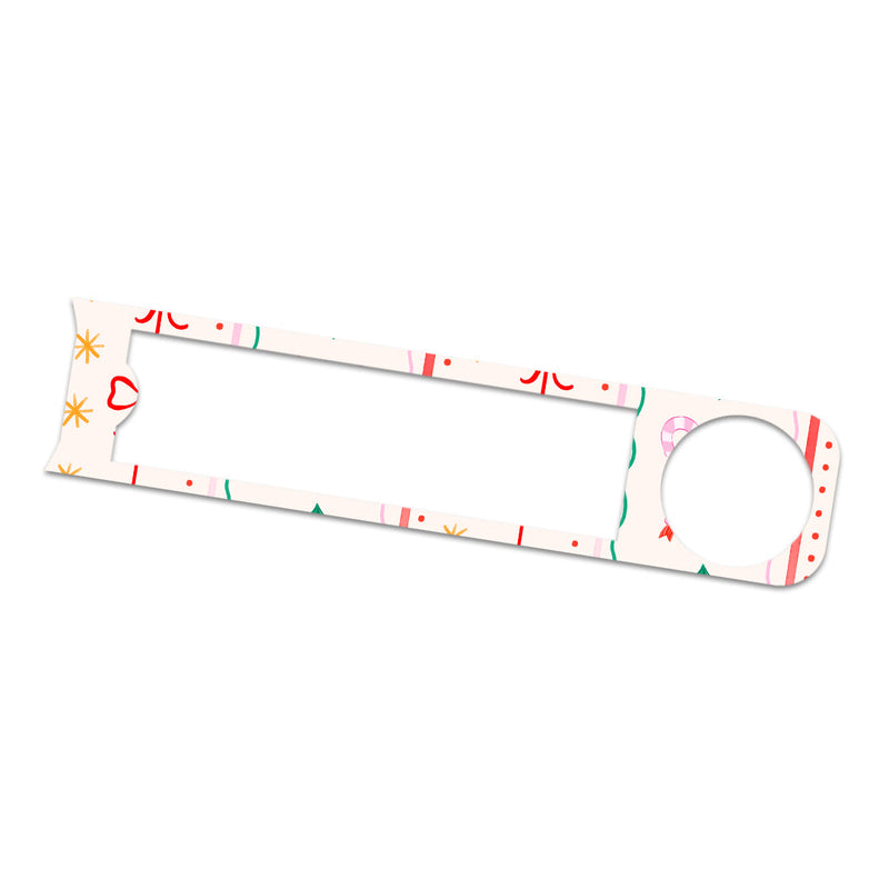 Holly Jolly Ribbon Bayer Contour Next Glucometer Sticker - Pump Peelz Holly Jolly Ribbon Bayer Contour Next Glucometer Sticker - Pump Peelz