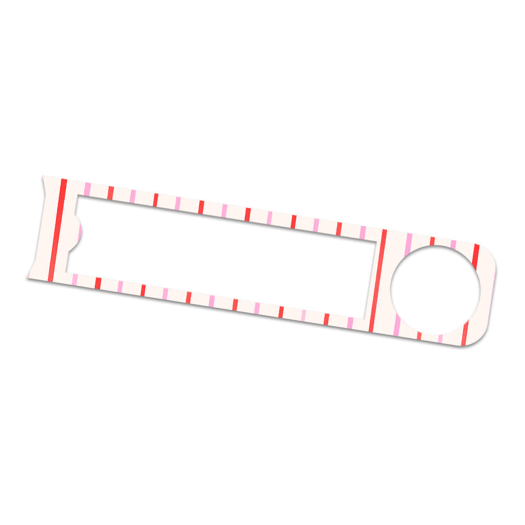 Peppermint Stripes Bayer Contour© Next One Glucometer Sticker - Pump Peelz Peppermint Stripes Bayer Contour© Next One Glucometer Sticker - Pump Peelz