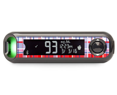 Party Plaid Bayer Contour© Next One Glucometer Sticker - Pump Peelz Party Plaid Bayer Contour© Next One Glucometer Sticker - Pump Peelz