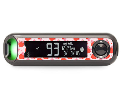 Strawberry Kisses Bayer Contour© Next One Glucometer Sticker - Pump Peelz Strawberry Kisses Bayer Contour© Next One Glucometer Sticker - Pump Peelz