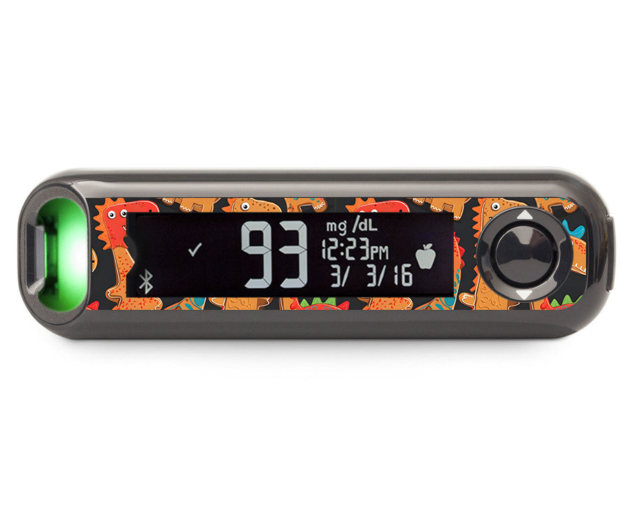 Jurassic Gingerbread Bayer Contour© Next One Glucometer Sticker - Pump Peelz Jurassic Gingerbread Bayer Contour© Next One Glucometer Sticker - Pump Peelz