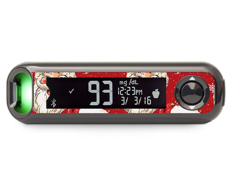Jolly Old Saint Nick Bayer Contour© Next One Glucometer Sticker - Pump Peelz Jolly Old Saint Nick Bayer Contour© Next One Glucometer Sticker - Pump Peelz
