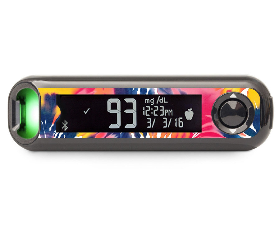 Summer Tie Dye Bayer Contour© Next One Glucometer Summer Tie Dye Bayer Contour© Next One Glucometer