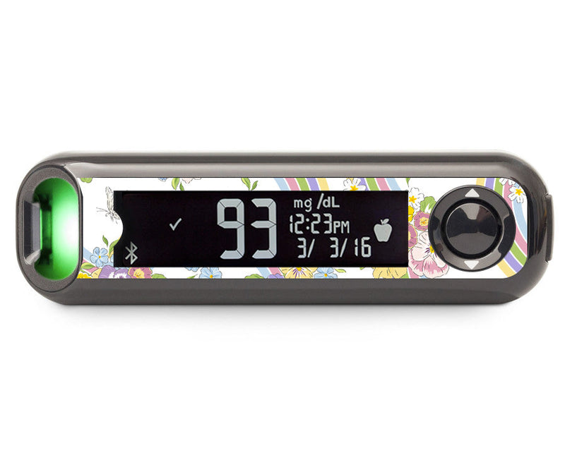 Rainbow Blooms Bayer Contour© Next One Glucometer Rainbow Blooms Bayer Contour© Next One Glucometer