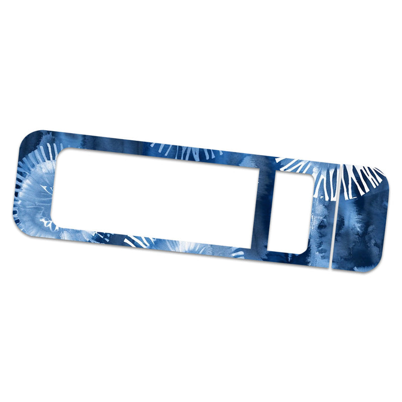 Monochrome Blue Tie Dye Sticker for Bayer Contour Next Glucometer Monochrome Blue Tie Dye Sticker for Bayer Contour Next Glucometer