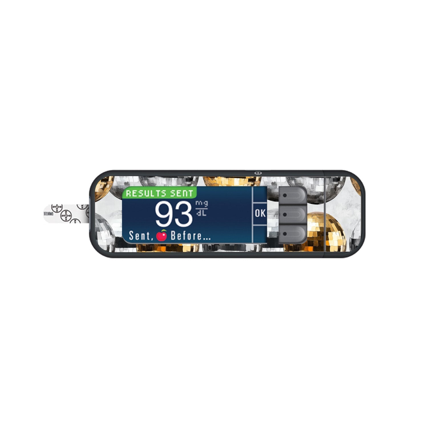 Disco Balls Sticker for Bayer Contour Next Glucometer Disco Balls Sticker for Bayer Contour Next Glucometer