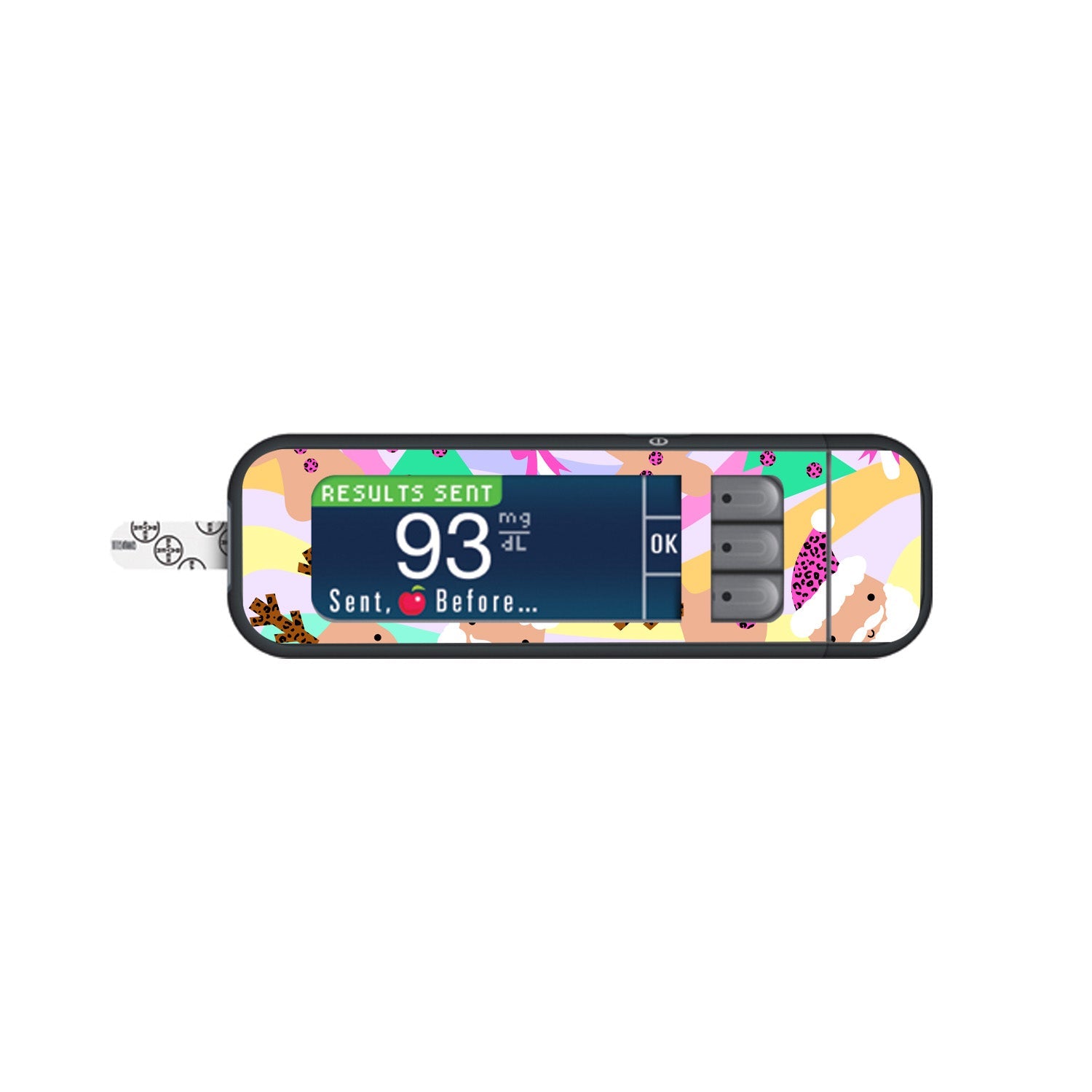 Christmas Pastel Sticker for Bayer Contour Next Glucometer Christmas Pastel Sticker for Bayer Contour Next Glucometer