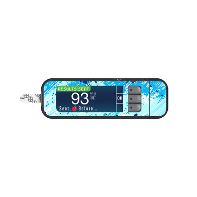 Beta Blue Sticker for Bayer Contour Next Glucometer Beta Blue Sticker for Bayer Contour Next Glucometer