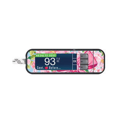 Blossom Bows Sticker for Bayer Contour Next Glucometer Blossom Bows Sticker for Bayer Contour Next Glucometer