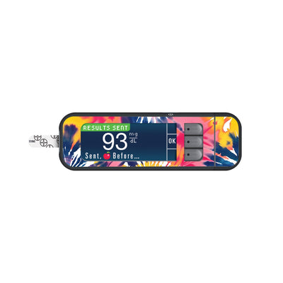 Summer Tie Dye Sticker for Bayer Contour Next Glucometer Summer Tie Dye Sticker for Bayer Contour Next Glucometer