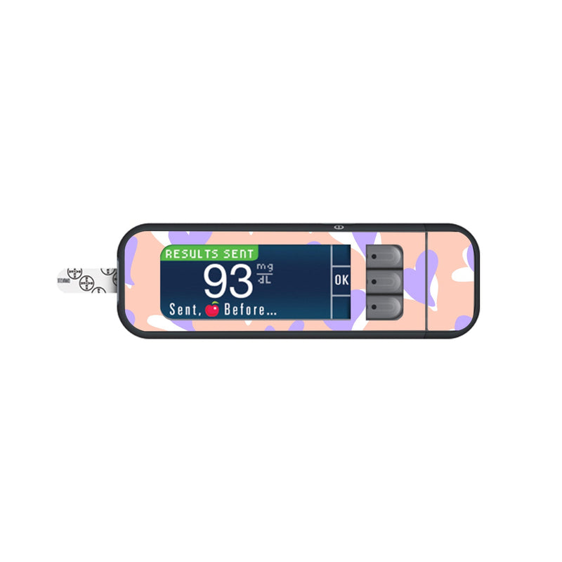 Lavender Love Sticker for Bayer Contour Next Glucometer Lavender Love Sticker for Bayer Contour Next Glucometer