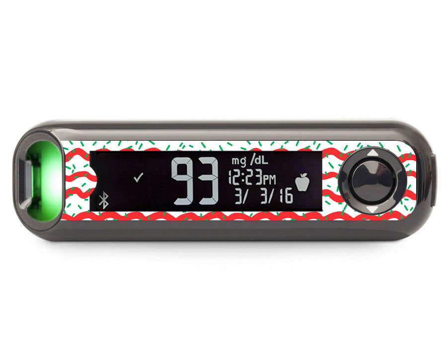 Christmas Icing Bayer ContourΒ© Next One Glucometer Sticker - Pump Peelz Christmas Icing Bayer ContourΒ© Next One Glucometer Sticker - Pump Peelz