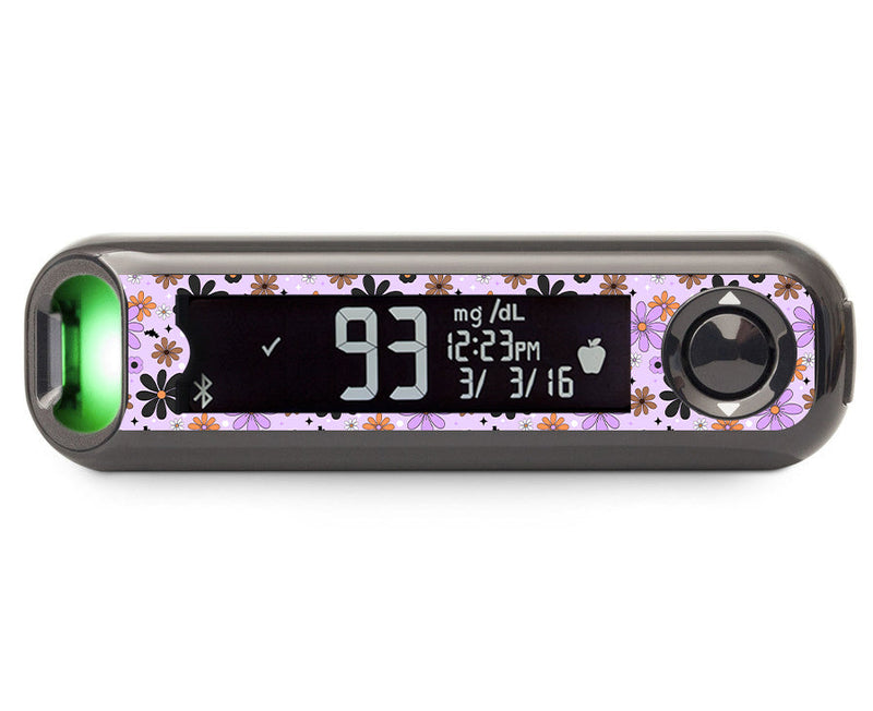 Batty Blooms Bayer Contour© Next One Glucometer Sticker - Pump Peelz Batty Blooms Bayer Contour© Next One Glucometer Sticker - Pump Peelz