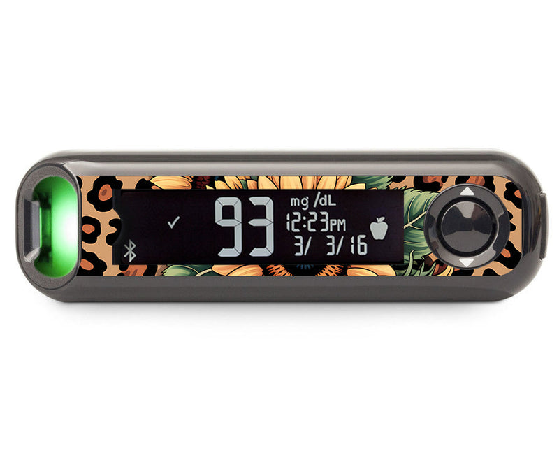 Wild Sunflower Bayer Contour© Next One Glucometer Sticker - Pump Peelz Wild Sunflower Bayer Contour© Next One Glucometer Sticker - Pump Peelz
