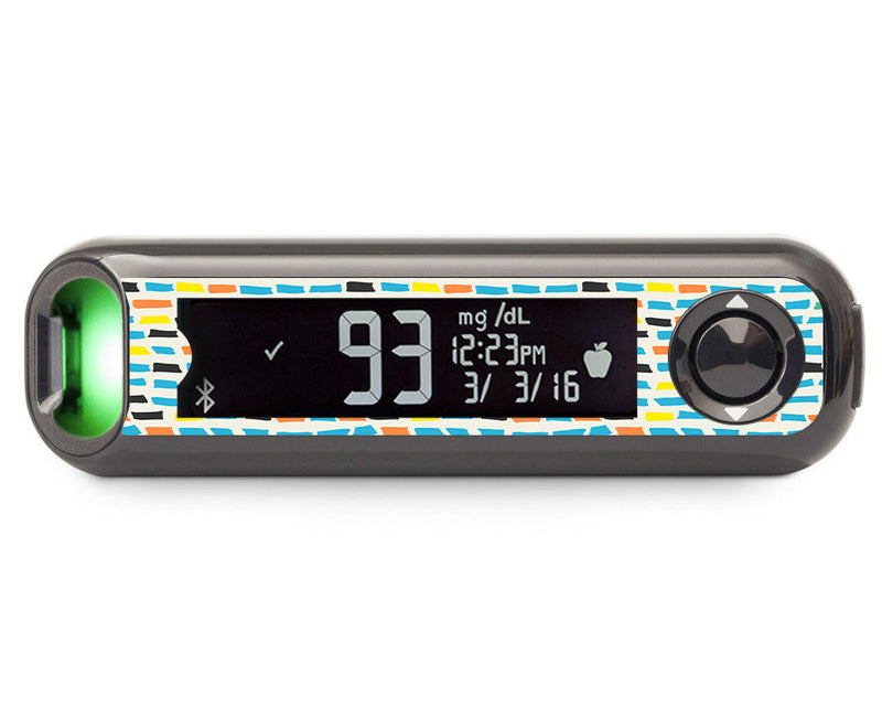 Colorful Sticks Bayer Contour© Next One Glucometer Sticker - Pump Peelz Colorful Sticks Bayer Contour© Next One Glucometer Sticker - Pump Peelz