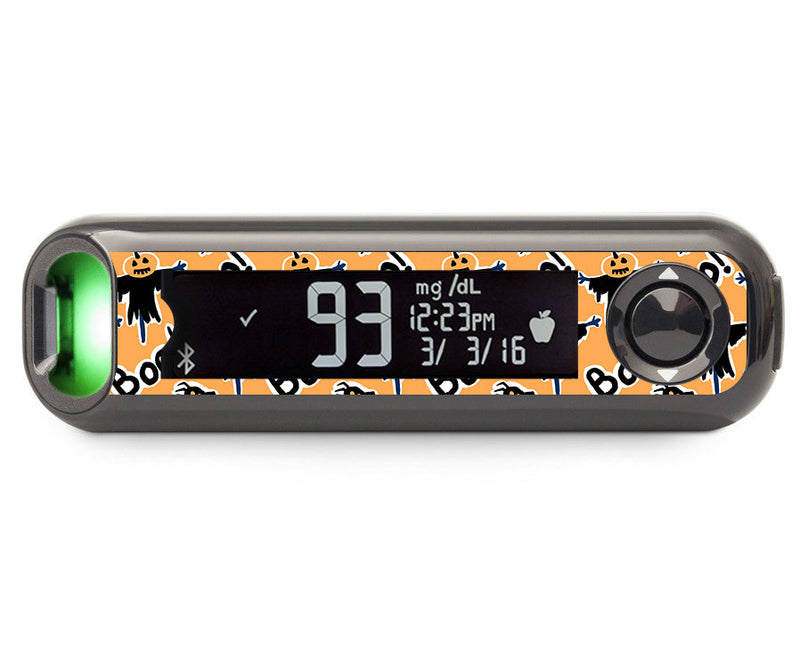Pumpkin Boo Bayer Contour© Next One Glucometer Sticker - Pump Peelz Pumpkin Boo Bayer Contour© Next One Glucometer Sticker - Pump Peelz
