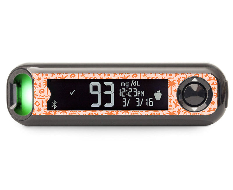 Terracotta Tides Bayer Contour© Next One Glucometer Sticker - Pump Peelz Terracotta Tides Bayer Contour© Next One Glucometer Sticker - Pump Peelz