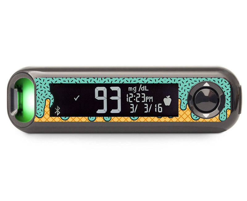 Ice Cream Social Bayer Contour© Next One Glucometer Sticker - Pump Peelz Ice Cream Social Bayer Contour© Next One Glucometer Sticker - Pump Peelz