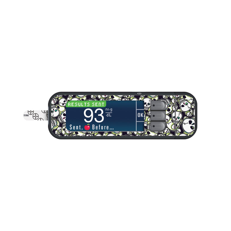 Bone Glow Bayer Contour Next Glucometer Sticker - Pump Peelz Bone Glow Bayer Contour Next Glucometer Sticker - Pump Peelz