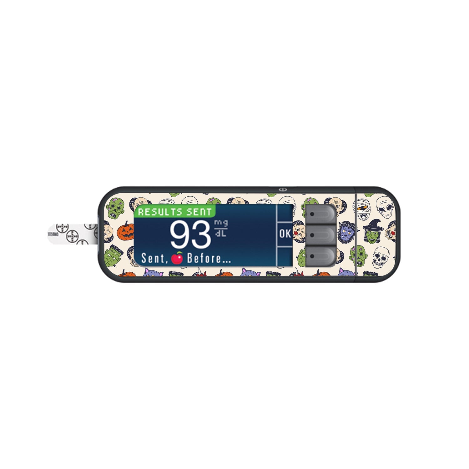 Monster Mash Bayer Contour Next Glucometer Sticker - Pump Peelz Monster Mash Bayer Contour Next Glucometer Sticker - Pump Peelz