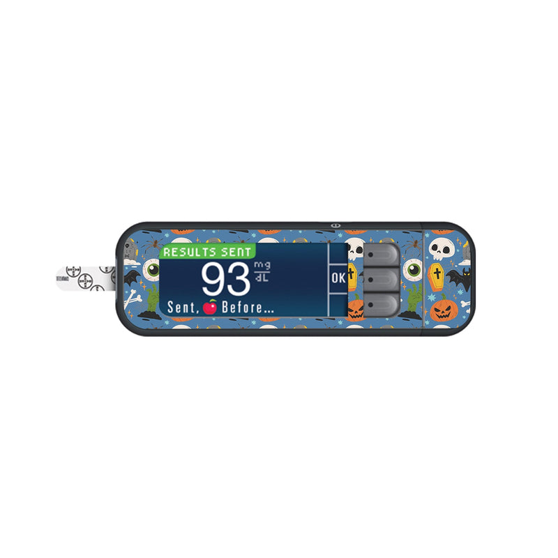 Spooky Night Bayer Contour Next Glucometer Sticker - Pump Peelz Spooky Night Bayer Contour Next Glucometer Sticker - Pump Peelz
