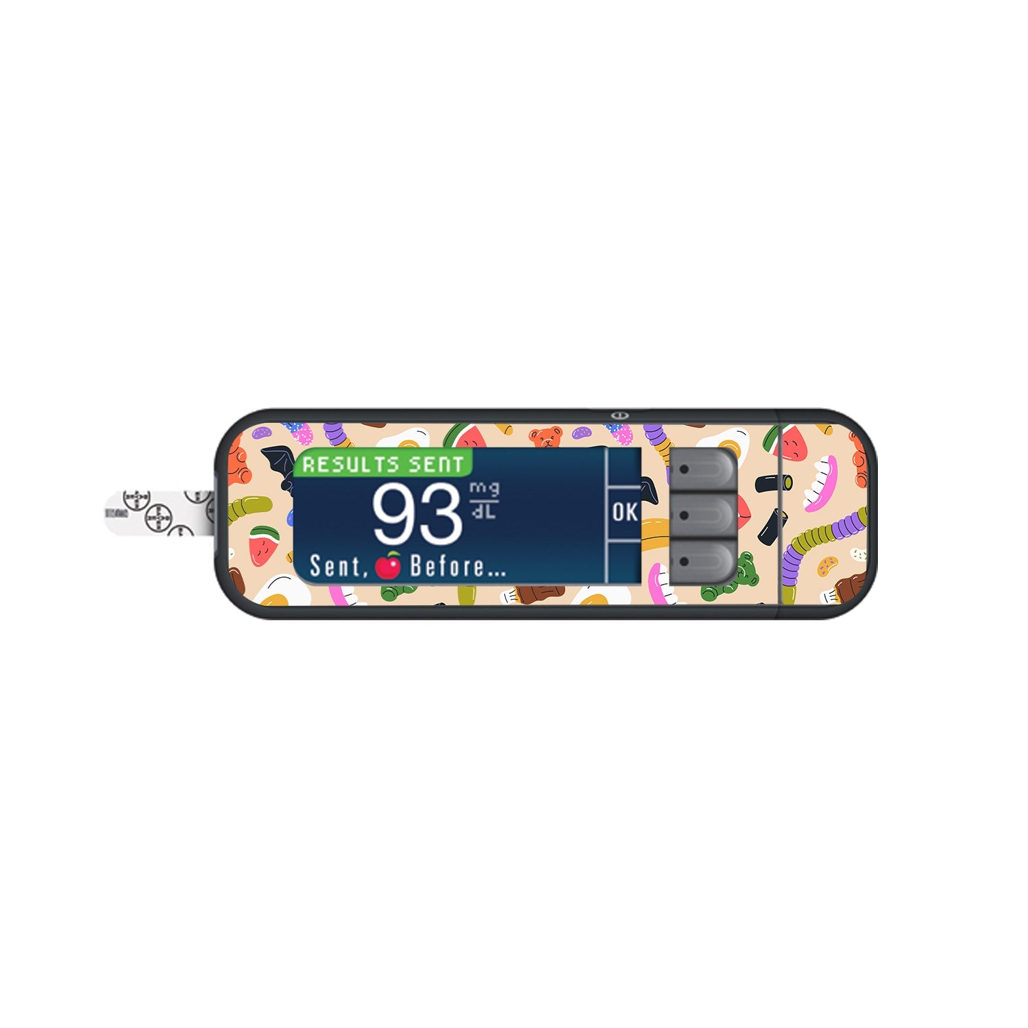 Candy Chaos Bayer Contour Next Glucometer Sticker - Pump Peelz Candy Chaos Bayer Contour Next Glucometer Sticker - Pump Peelz