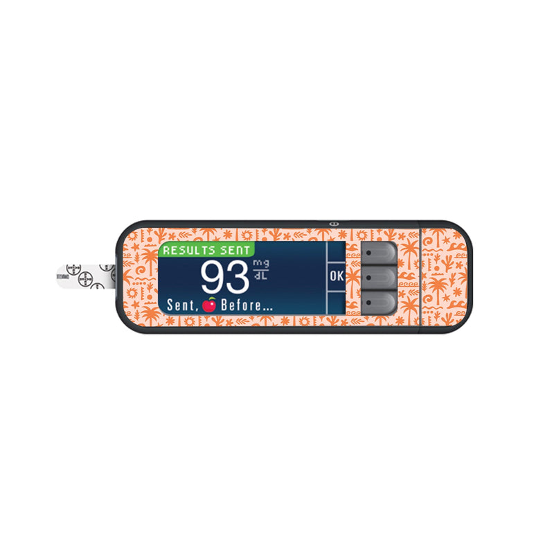 Terracotta Tides Bayer Contour Next Glucometer Sticker - Pump Peelz Terracotta Tides Bayer Contour Next Glucometer Sticker - Pump Peelz