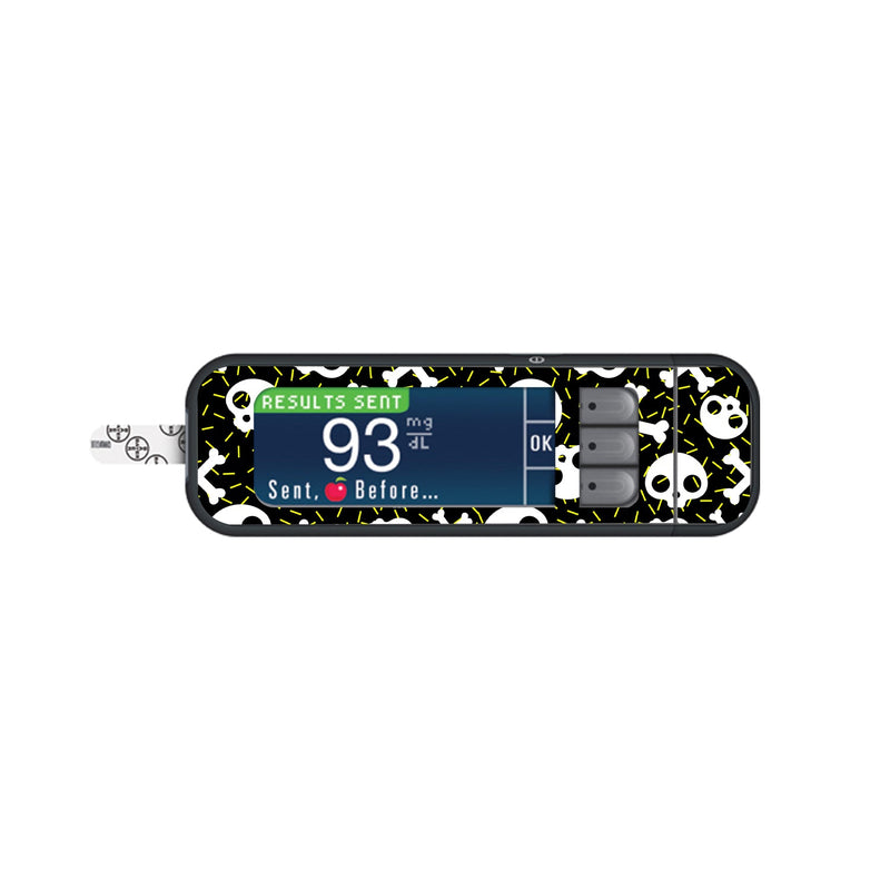 Bone Pop Bayer Contour Next Glucometer Sticker - Pump Peelz Bone Pop Bayer Contour Next Glucometer Sticker - Pump Peelz