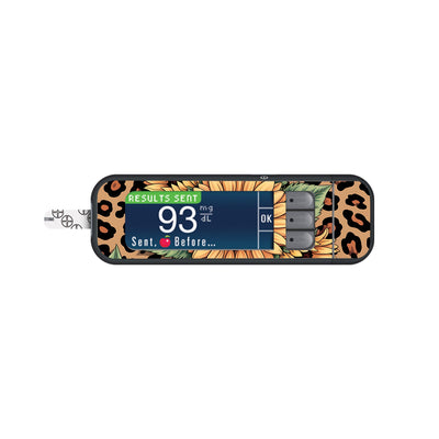 Wild Sunflower Bayer Contour Next Glucometer Sticker - Pump Peelz Wild Sunflower Bayer Contour Next Glucometer Sticker - Pump Peelz