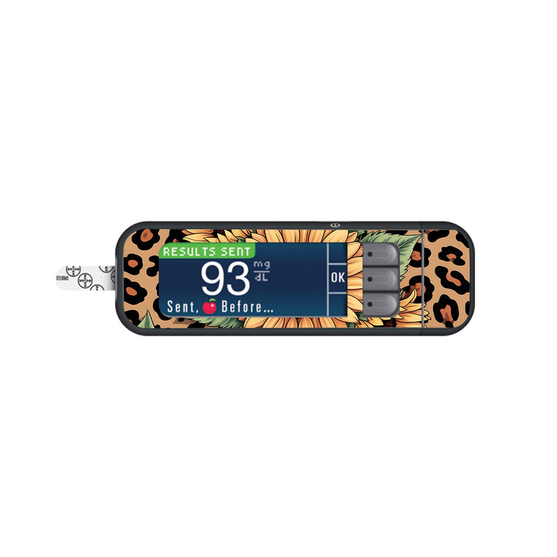 Wild Sunflower Bayer Contour Next Glucometer Sticker - Pump Peelz Wild Sunflower Bayer Contour Next Glucometer Sticker - Pump Peelz