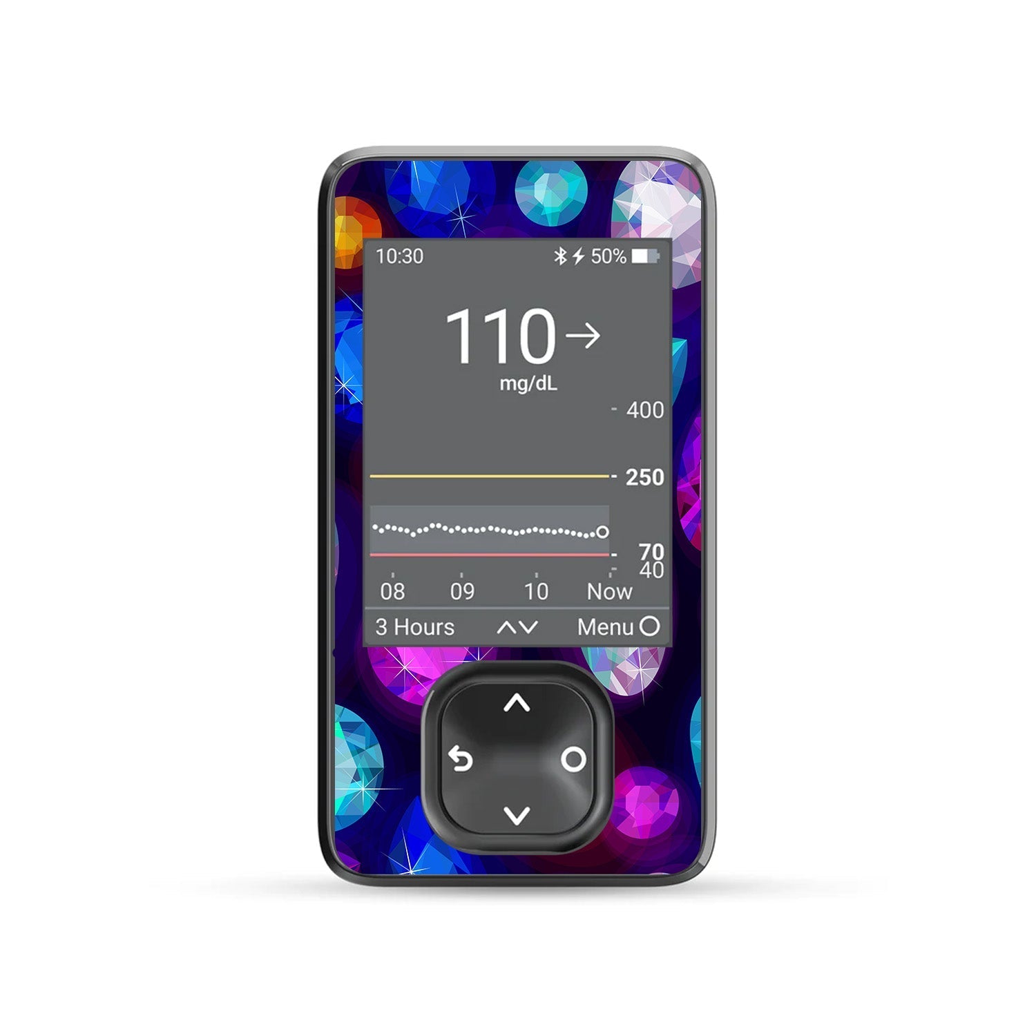 Bejeweled DEXCOM G7 and Stelo and G6 Touchscreen Receiver Sticker Bejeweled DEXCOM G7 and Stelo and G6 Touchscreen Receiver Sticker