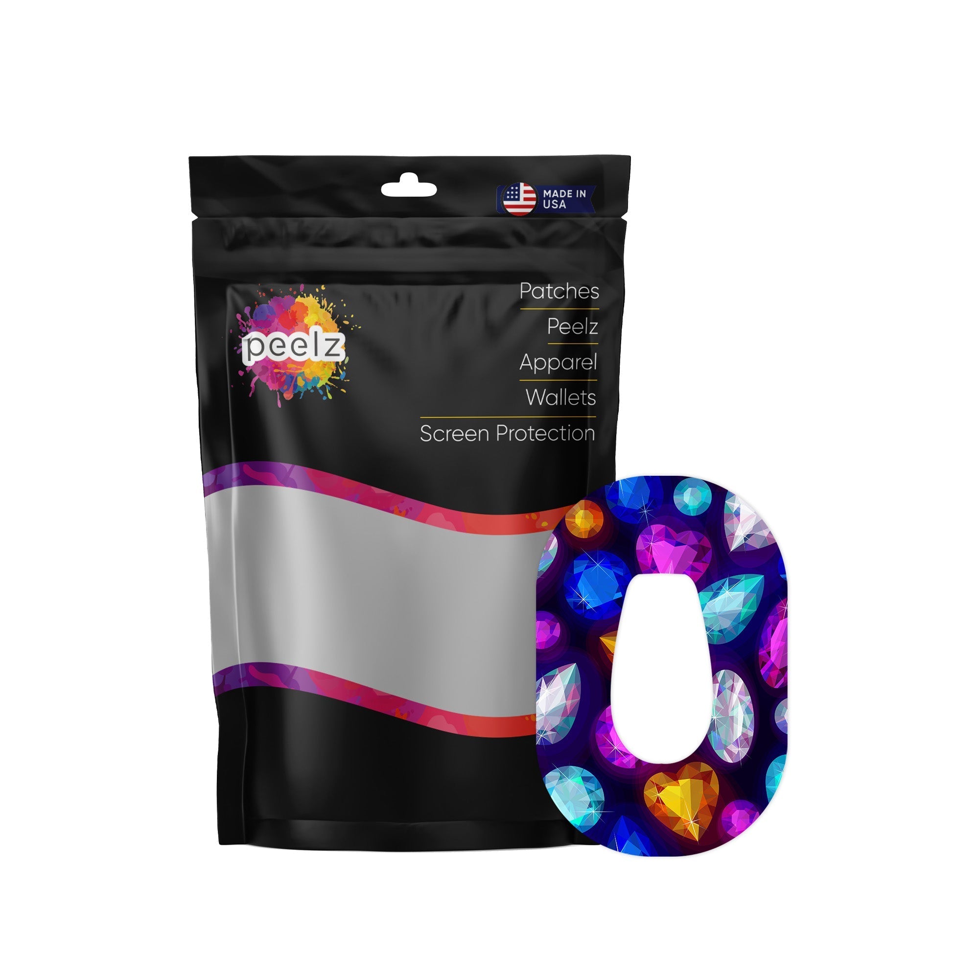 Bejeweled Patch Tape Designed for the DEXCOM G6 Bejeweled Patch Tape Designed for the DEXCOM G6