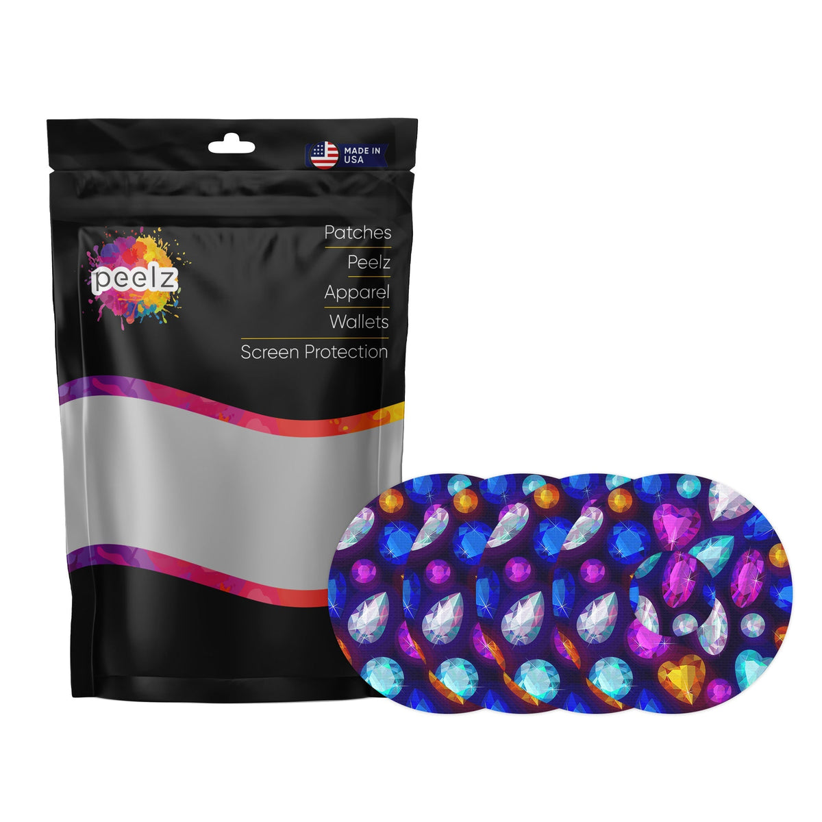 Bejeweled Patch Tape Designed for the FreeStyle Libre 3 Plus & Lingo Bejeweled Patch Tape Designed for the FreeStyle Libre 3 Plus & Lingo