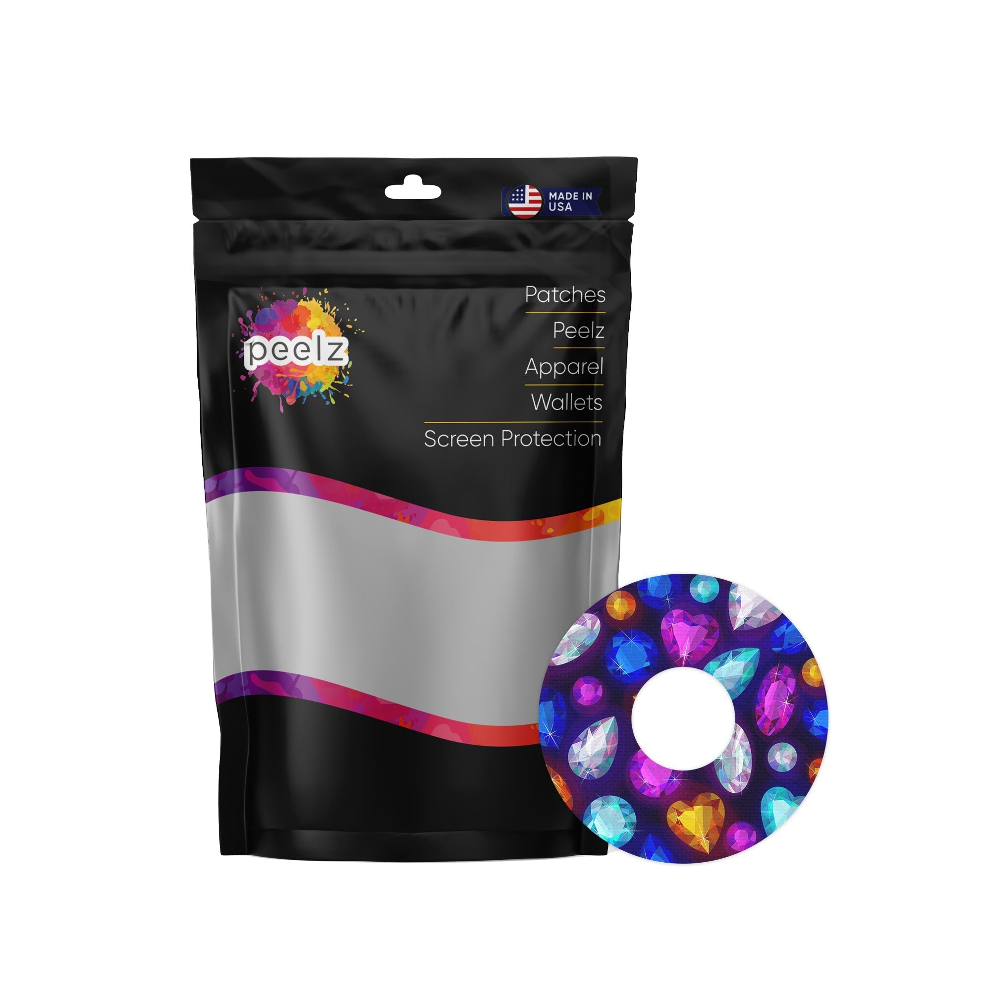 Bejeweled Patch Tape Designed for the FreeStyle Libre 3 Plus & Lingo Bejeweled Patch Tape Designed for the FreeStyle Libre 3 Plus & Lingo