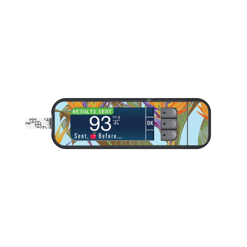 Birds of Paradise Sticker for Bayer Contour Next Glucometer Birds of Paradise Sticker for Bayer Contour Next Glucometer