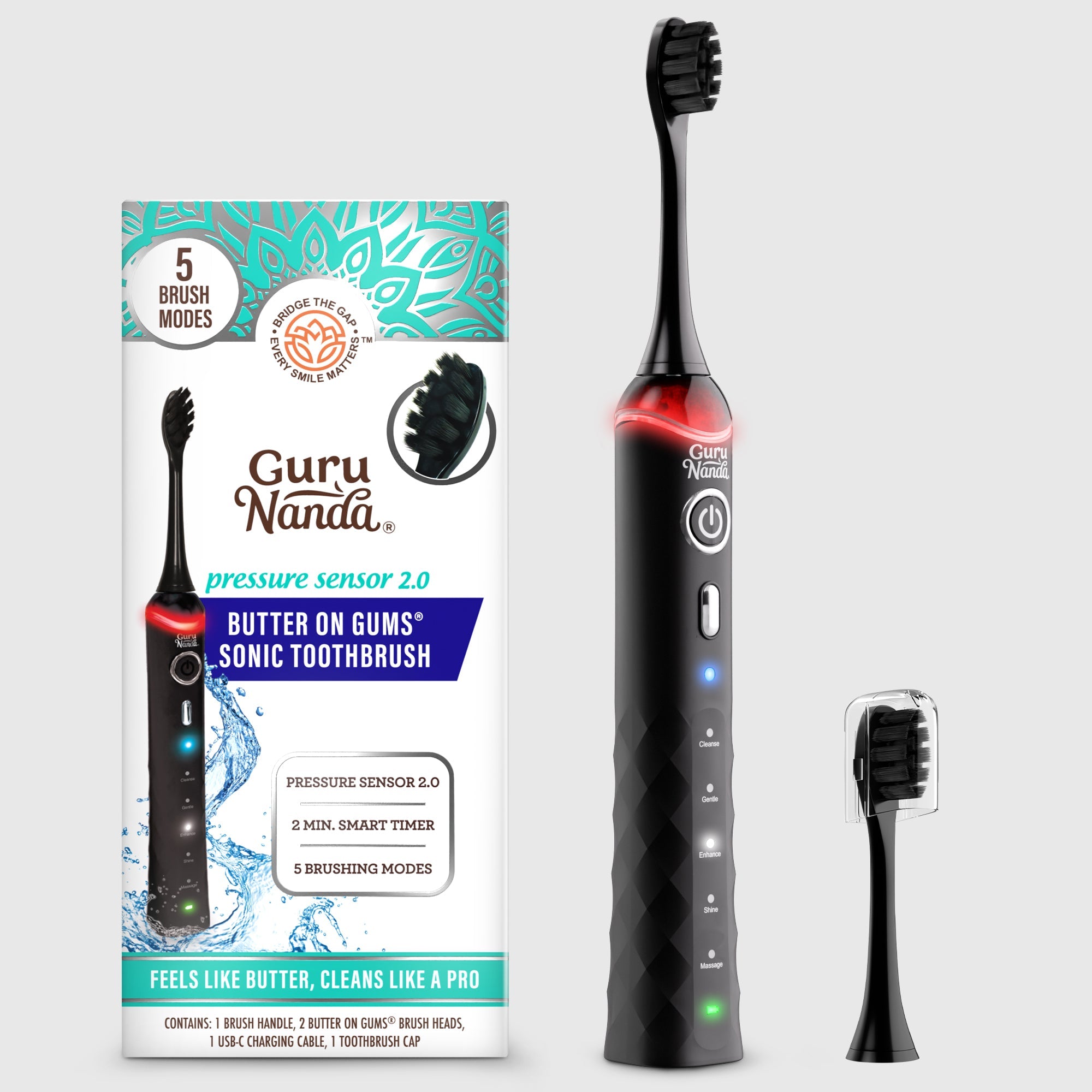 Butter On Gums Pressure Sensor Electric Toothbrush 2.0 Butter On Gums Pressure Sensor Electric Toothbrush 2.0